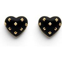 Michael Nash Jewelery Women's Cosette Black Heart Resin Stud Earrings