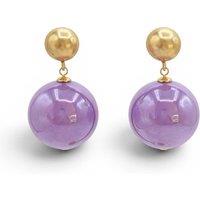 Michael Nash Jewelery Women's Marylynn Lavender Ball Drop Earrings