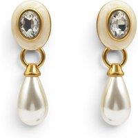 Michael Nash Jewelery Women's Charlotte Mother Of Pearl With Pearl Resin Pierced Removable Drop