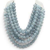Michael Nash Jewelery Women's Sabina Multi Strand Faceted Resin Ice Blue Necklace