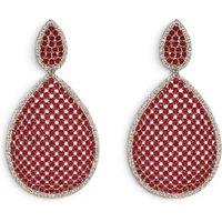 Michael Nash Jewelery Women's Angela Ruby & Diamond Cubic Zirconium Pierced Earrings