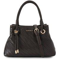 Carvela Women's 'Antionia Weave Mini' Bag in Dark Brown
