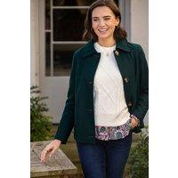 Brakeburn Women's Hazel Teal Collared Jacket | Size: 12
