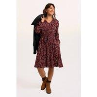 Brakeburn Women's Birch Dress in Burgundy | Size: 14