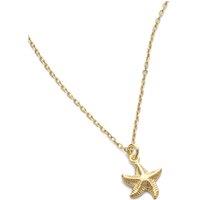 Elk & Bloom Women's Dainty 18K Gold Starfish Necklace