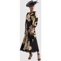 Phase Eight Women's Eve 3/4 Sleeve Floral Maxi Dress in Black | Size: 12