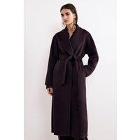 Phase Eight Women's Daisy Midi Coat in Dark Brown | Size: Large