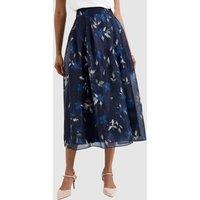 Phase Eight Women's Marella Floral Skirt in Dark Navy | Size: 16