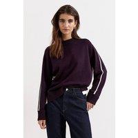 Phase Eight Women's Hallie Tipped Knitted Jumper in Wine | Size: Large