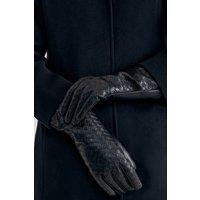 Phase Eight Women's Leather Gloves in Black | Size: Medium/Large