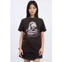 Supacult Women's Blondie Heart Of Glass Music T-Shirt in Black | Size: XL