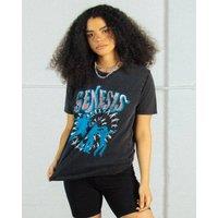 Supacult Women's Genesis Spiral Jump Music T-Shirt in Black | Size: Large