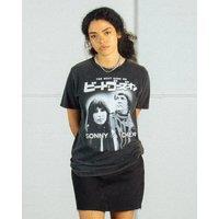 Supacult Women's Sonny & Cher The Beat Music T-Shirt in Charcoal | Size: Small