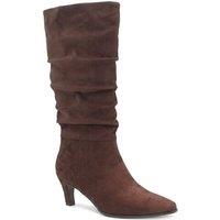 Bellissimo Women's Slouch Design Cone Heel Boots in Brown | Size: 6