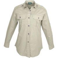 TAG Safari Women's Trail Shirt for Women - L/Sleeve in Stone | Size: Small