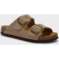Scholl Women's Noelle Cork Sandals Dark Beige | Size: 38