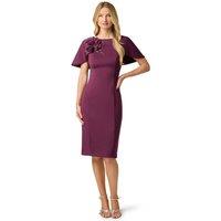 Adrianna Papell Women's Scuba Short Dress in Purple | Size: 8