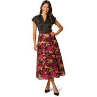 Adrianna Papell Women's Taffeta Jacquard Shirt Dress | Size: 10