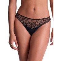Aubade Women's Cosmic Romance Tanga in Black | Size: 8