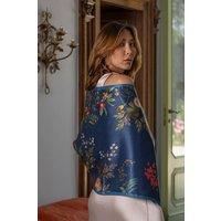 Elizabetta Boutique Women's Sara - Long Silk Scarf in Blue
