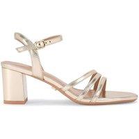 Carvela Women's 'Motto Block' Sandals in Gold | Size: 4