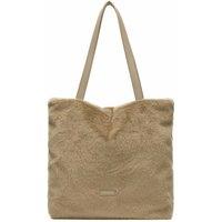 Every Other Women's Frou Faux Fur Tote Bag in Taupe