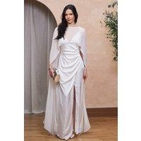 TFNC London Women's Rayna White Maxi Dress | Size: 12