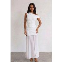 TFNC London Women's Sia White Maxi Dress | Size: 12