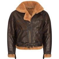TruClothing Women's Sheepskin Jacket For Winter in Brown | Size: Medium