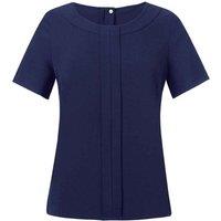 Brook Taverner Women's Verona Short-Sleeved Top in Navy | Size: 10
