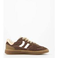 Coolway Women's Goal Low Top Trainers Dark Brown | Size: 39