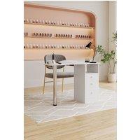 Living and Home 3 Drawers Manicure Table for Beauty Salon and Home in White