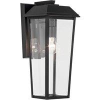 Netlighting Mathus Medium Wall Lantern Black IP44