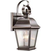 Netlighting Mount Vernon Small Wall Lantern Old Bronze IP44 in Brown