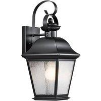 Netlighting Mount Vernon Medium Wall Lantern Black IP44