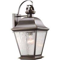 Netlighting Mount Vernon Large Wall Lantern Old Bronze IP44 in Brown
