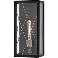 Netlighting Monte Medium Flush Wall Lantern Black IP44