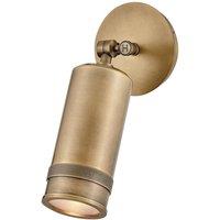 Netlighting Pratt Spot Light Heritage Brass 3000K IP44 in Gold