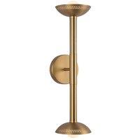 Netlighting Arden Up Down Integrated LED Wall Light Brushed Gold 3000K