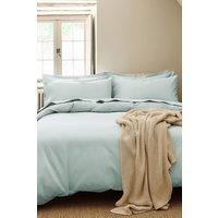 CHRISTY Pure Cotton Percale Duvet Cover Sets in Duck Egg Blue | Size: Double