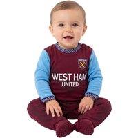 West Ham United FC Baby Sleepsuit in Burgundy | Size: 0-3 m