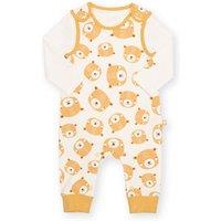 Kite Baby Teddy Dungaree Set in Cream | Size: 0-3 m