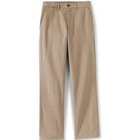 Lands' End Men's Travel Kit Comfort Waist Straight Fit Chino Trousers in Khaki | Size: 34R