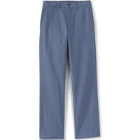 Lands' End Men's Travel Kit Comfort Waist Straight Fit Chino Trousers in Blue | Size: 36XL