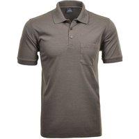 Ragman Men's Polo shirt - Softknit-Polo in Brown | Size: XL