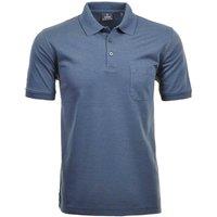 Ragman Men's Polo shirt - Softknit-Polo in Blue | Size: XL