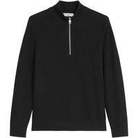 Marc O Polo DENIM Men's Knitted sweater Pack of 1 - Knit Pullover Longsleeve in Black | Size: Large