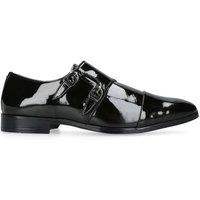 KG Kurt Geiger Men's 'Cruz Patent Monk' Shoes in Black | Size: 9