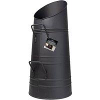 JVL Haversham Coal Hod Bucket with Double Handle Black