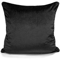 Intimates Milano Filled Cushion with Super Soft Velvet in Black | Size: 43 cm x 43 cm